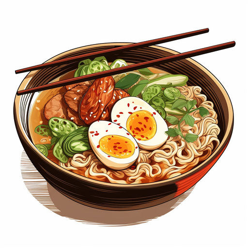 Ultra HD Ramen Clipart in Chiaroscuro Art Style Style – IMAGELLA