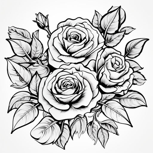 Child's Play & Skill: Flower Coloring Pages – IMAGELLA