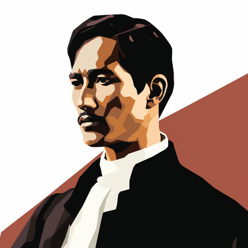 4K Jose Rizal Clipart in Minimalist Art Style: Vector & SVG – IMAGELLA