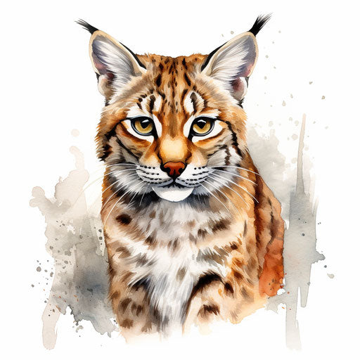 Oil Painting Style Bobcat Clipart: 4K Vector Art – IMAGELLA