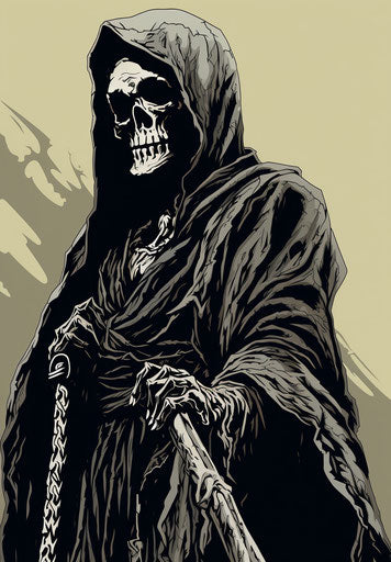 Grim reaper tattoo - Embrace the eternal darkness