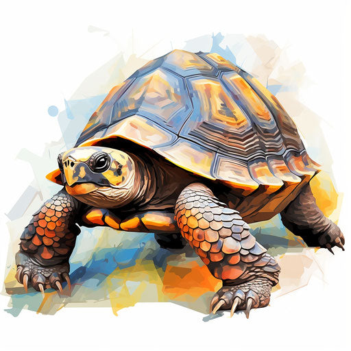 Tortoise Image in Impressionistic Art Style: Vector Clipart in 4K ...