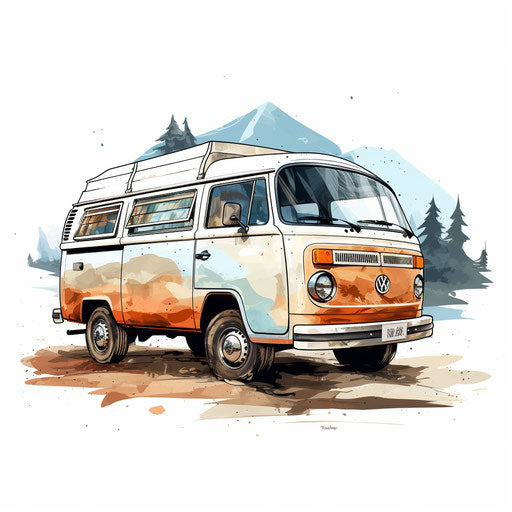 Van Clipart in Oil Painting Style: Vector & 4K – IMAGELLA