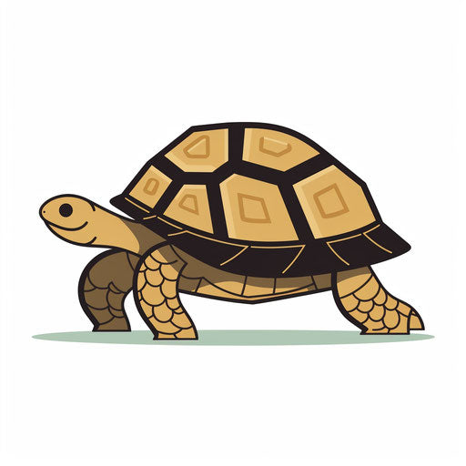 Tortoise Clipart in Minimalist Art Style: 4K Vector & Stencils – IMAGELLA