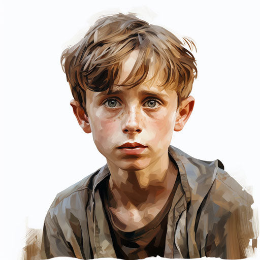 Brother Clipart in Oil Painting Style: 4K Vector Art – IMAGELLA