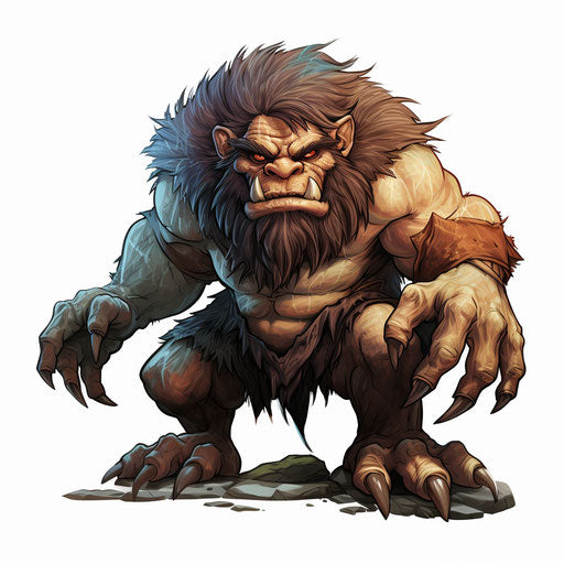 4K Troll Clipart in Chiaroscuro Art Style: Vector & SVG – IMAGELLA