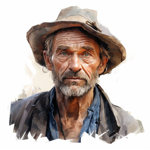 Character Clipart in Oil Painting Style Artwork: 4K Vector & SVG – IMAGELLA