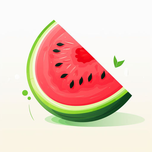 Watermelon Clipart in Minimalist Art Style: 4K Vector Clipart – IMAGELLA