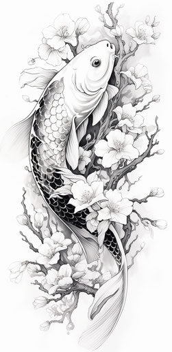 Koi fish tattoo - art in motion
