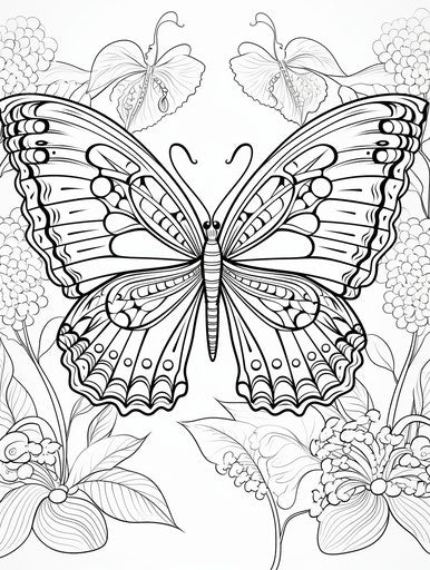 Brain-Boosting Butterfly Coloring Pages for Family – IMAGELLA