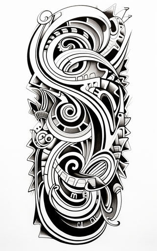 Bright Maori Tattoo Sketches – IMAGELLA