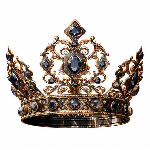 Chiaroscuro Art Style Crown Png Clipart: 4K Vector Art – IMAGELLA