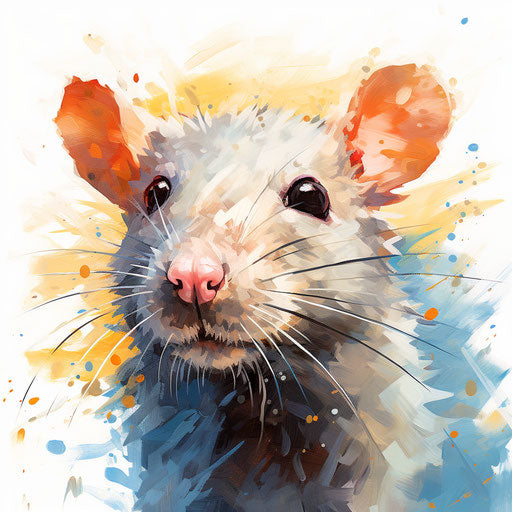 Rat Clipart in Impressionistic Art Style: 4K Vector Clipart – IMAGELLA