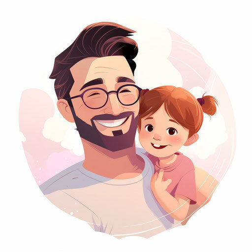 4K & Vector Dad Clipart in Pastel Colors Art Style – IMAGELLA