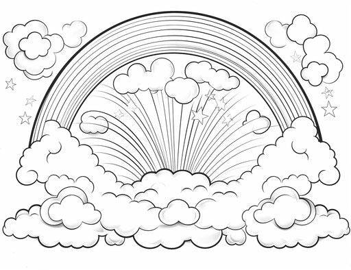 Dive into Rainbow Coloring Pages - Artistic Joy – IMAGELLA