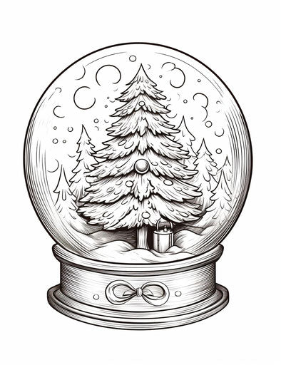 Explore Artistic Christmas Tree Coloring Page - Get Inspired – IMAGELLA