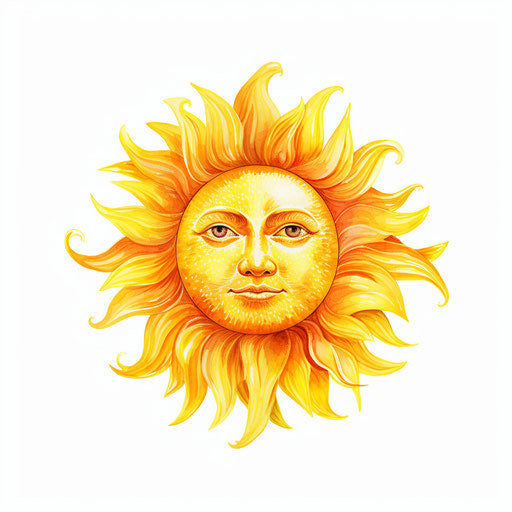 Sun Png Clipart in Oil Painting Style: Vector & 4K – IMAGELLA