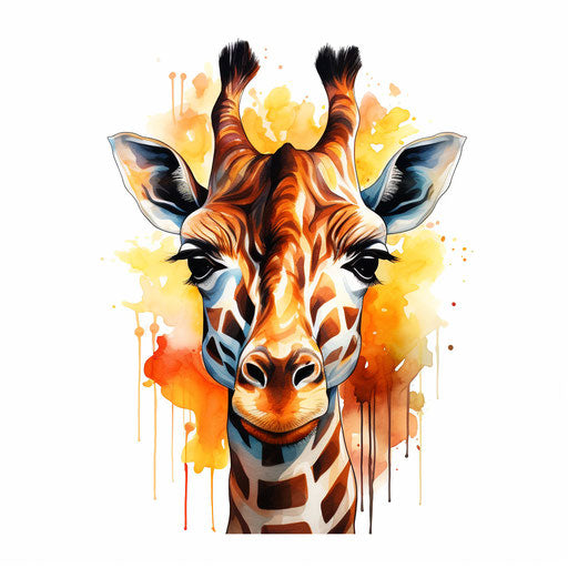 Giraffe Clipart in Chiaroscuro Art Style: High-Res Vector & 4K – IMAGELLA