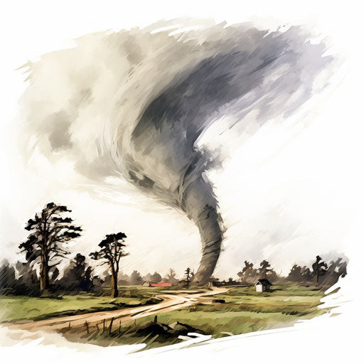 Tornado Clipart in Oil Painting Style Artwork: 4K Vector & PNG – IMAGELLA