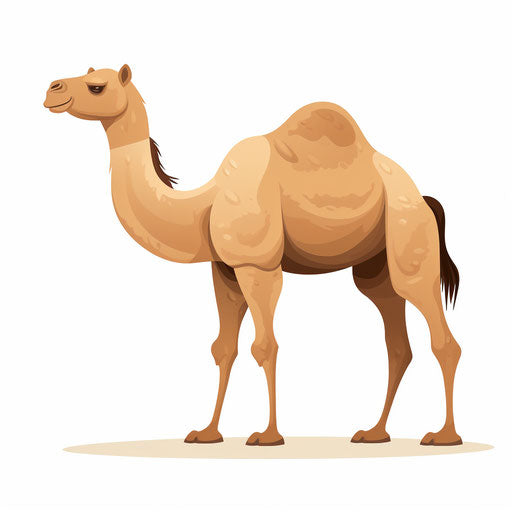 Camel Clipart in Minimalist Art Style Vector Art: EPS, SVG, 4K – IMAGELLA