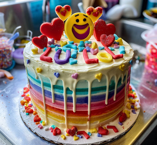 Educational Emoji Cake for Interactive Learning