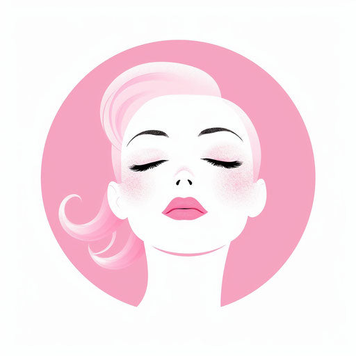 Pink Clipart in Minimalist Art Style: High-Def Vector & 4K Clipart
