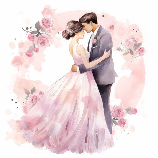 Wedding Png Clipart in Pastel Colors Art Style Art: High-Res 4K ...