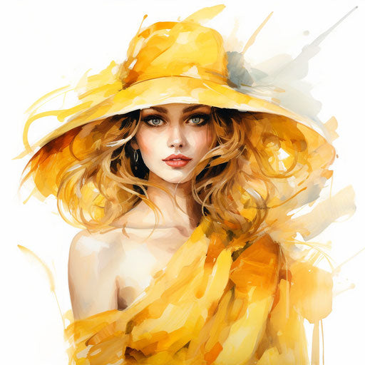 4K Yellow Clipart in Oil Painting Style: Vector & SVG – IMAGELLA