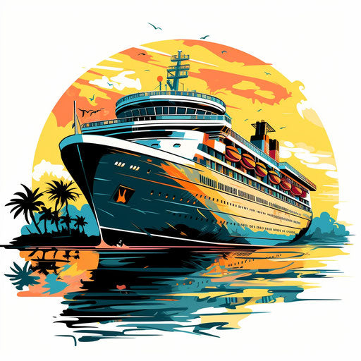 4K Cruise Clipart in Chiaroscuro Art Style: Vector & SVG – IMAGELLA