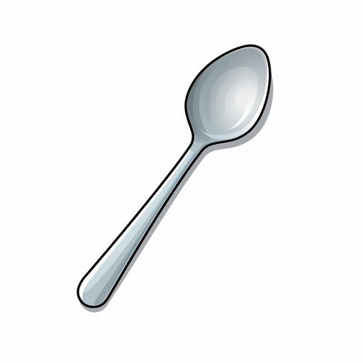 Spoon Clipart in Minimalist Art Style Illustration: 4K Vector & PNG ...