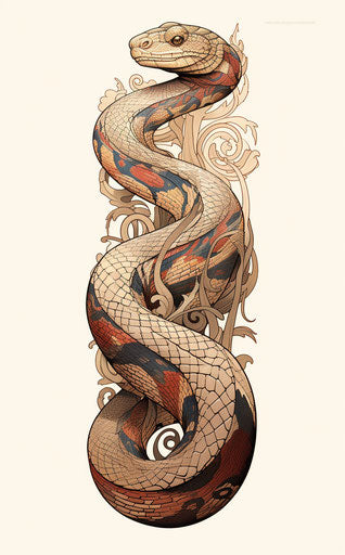 How To Draw A Snake Tattoo, Step by Step, Drawing Guide, by Dawn - DragoArt