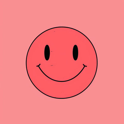 Immerse Users with AR/VR-Ready Pink Smiley Face