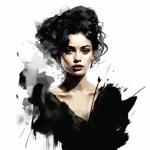 Chiaroscuro Art Style Woman Clipart 4k And Vector Art Imagella 3600