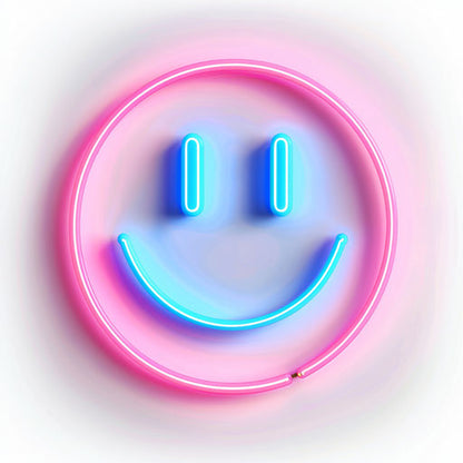 Immerse Users with AR/VR-Ready Pink Smiley Face