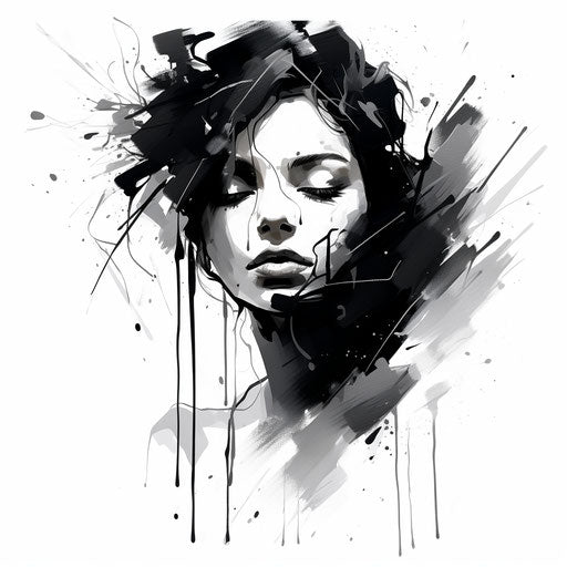 Ink Clipart in Chiaroscuro Art Style Artwork: High-Res 4K & Vector ...