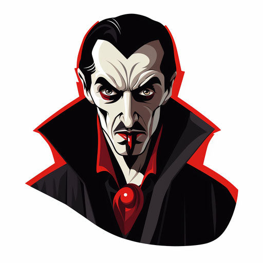 Vector & 4K Dracula Clipart in Chiaroscuro Art Style – IMAGELLA