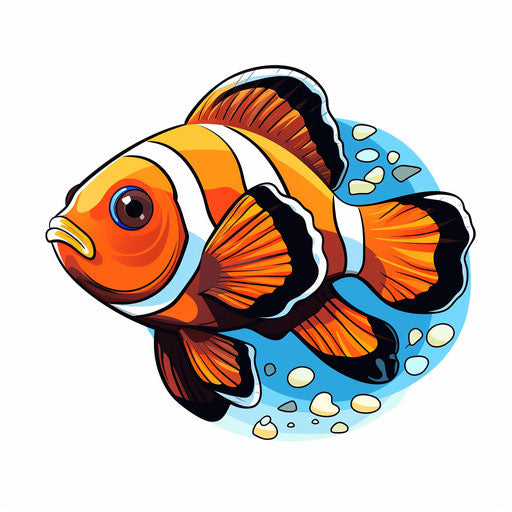 Clownfish Clipart in Chiaroscuro Art Style: 4K Vector & Stencils – IMAGELLA