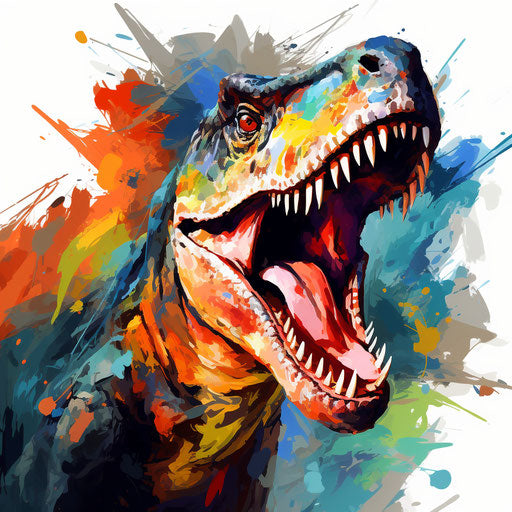 T Rex Clipart in Oil Painting Style: 4K, Vector & SVG Clipart – IMAGELLA