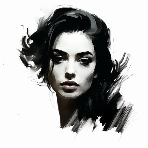 High-Res You Clipart in Chiaroscuro Art Style Art: 4K & Vector