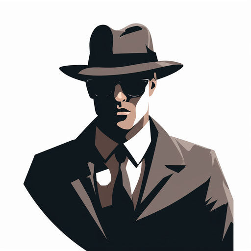 Spy Clipart in Minimalist Art Style: 4K & SVG – IMAGELLA