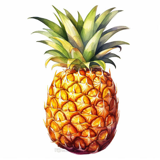 Ananas Clipart in Oil Painting Style: 4K, Vector & SVG Clipart – IMAGELLA