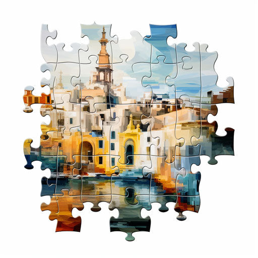 Puzzle Clipart in Impressionistic Art Style: 4K & SVG – IMAGELLA