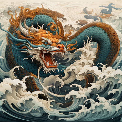 Bold Japanese Dragon Tattoo Design Pack – IMAGELLA