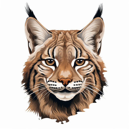 Bobcat Clipart in Chiaroscuro Art Style: 4K Vector Art – IMAGELLA