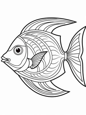 Explore & Learn: Fish Coloring Pages for Kids – IMAGELLA