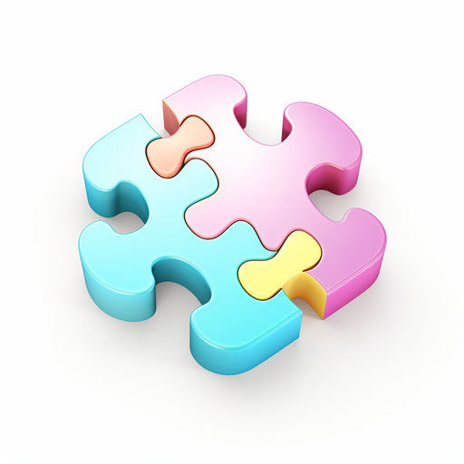 4K & Vector Puzzle Piece Clipart in Pastel Colors Art Style – IMAGELLA