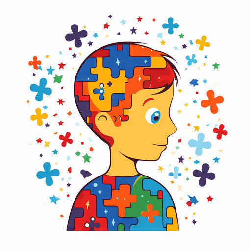Autism Clipart: 4K Vector In Minimalist Art Style, 54% OFF