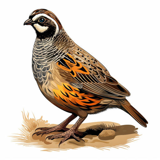 Vector & 4K Quail Clipart in Chiaroscuro Art Style – IMAGELLA