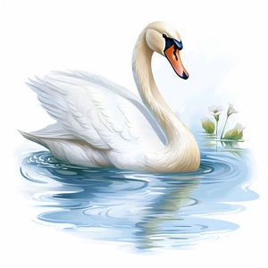 swan vector clipart coker