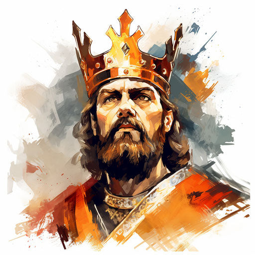 King Clipart in Oil Painting Style: 4K Vector Clipart – IMAGELLA